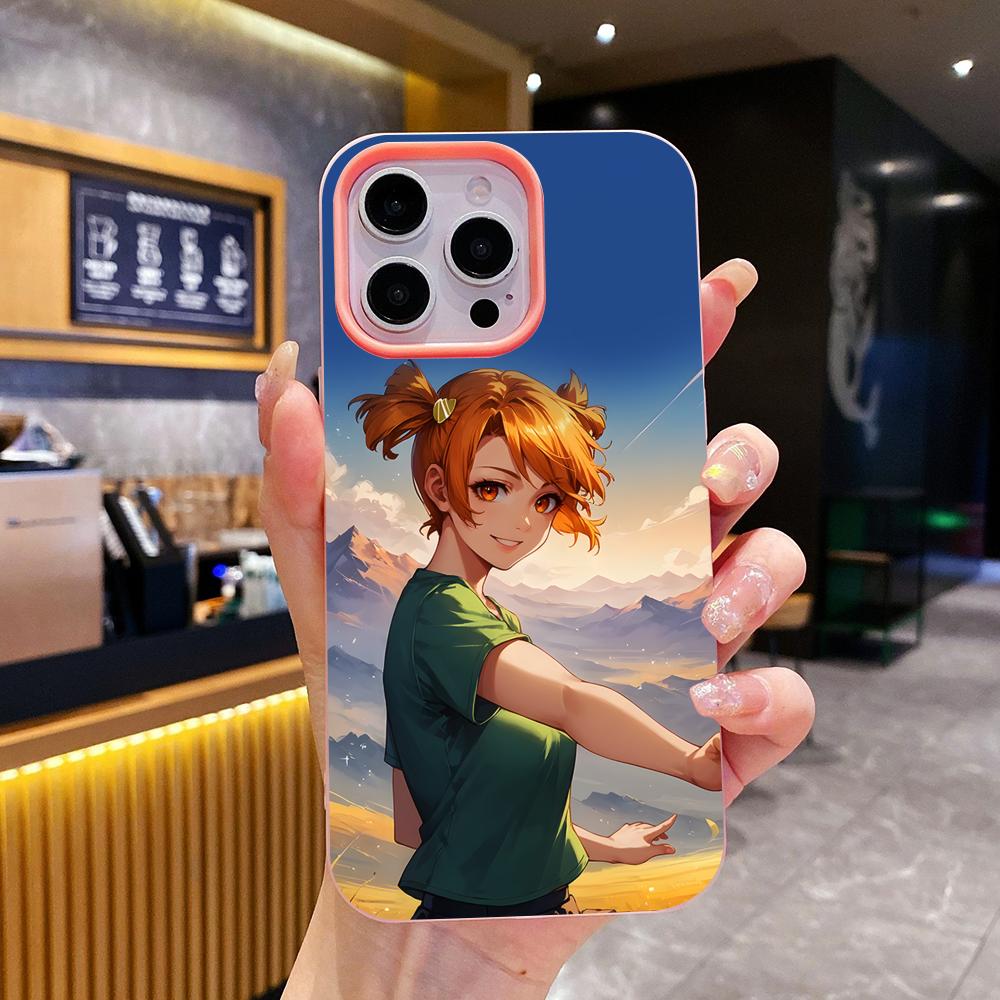Everlasting Summer Alisa Jelly Double layer Pink Mobile Phone Case for iPhone 17 16 15 14 13 12 11 Air Pro Max Plus Protective