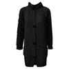 Women Hood Cardigan Large Size Sweater Pocket Single Breasted Long Sleeves Coat