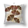 Pouzdro na polštáře Ginkgo Leaves Polyester Krátký plyš Moderní Květinové Polštáře na židle Pouzdro Dekor do obývacího pokoje Polštáře na polštář 1ks Pouze povlak na polštář