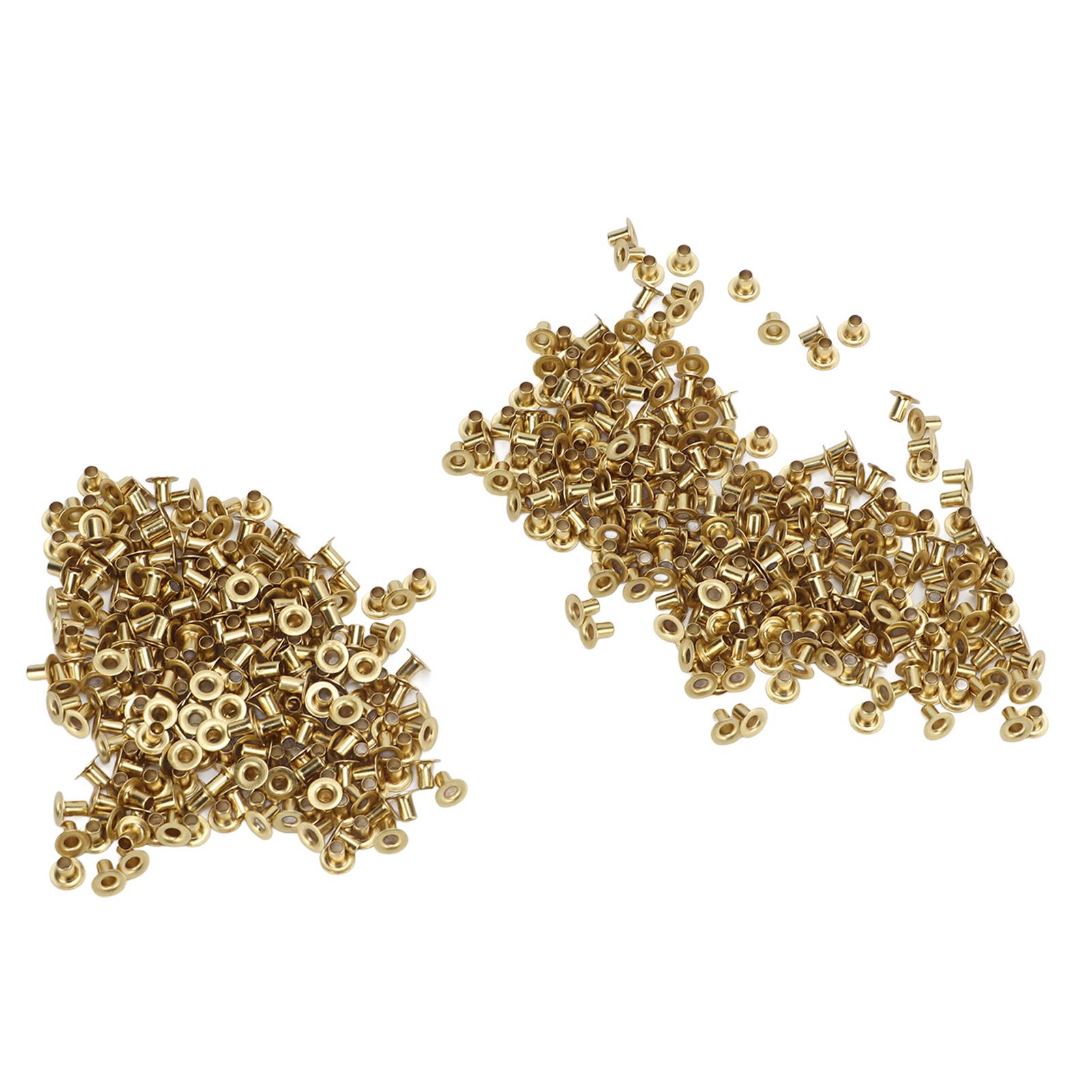 

500 шт. полых заклепок 65 медных сглаживающих поверхностей простая установка заклепок для одежды своими руками