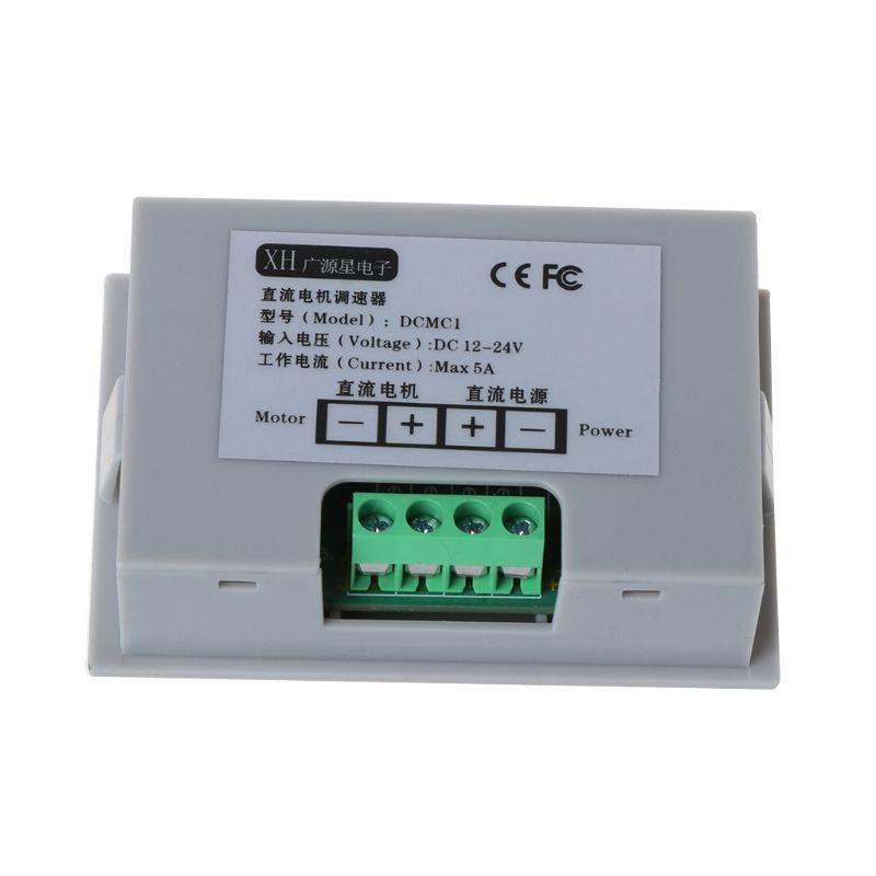 DC12V-24V 5A 120W PWM Motor Speed Controller Digital Display 0~100% Dura