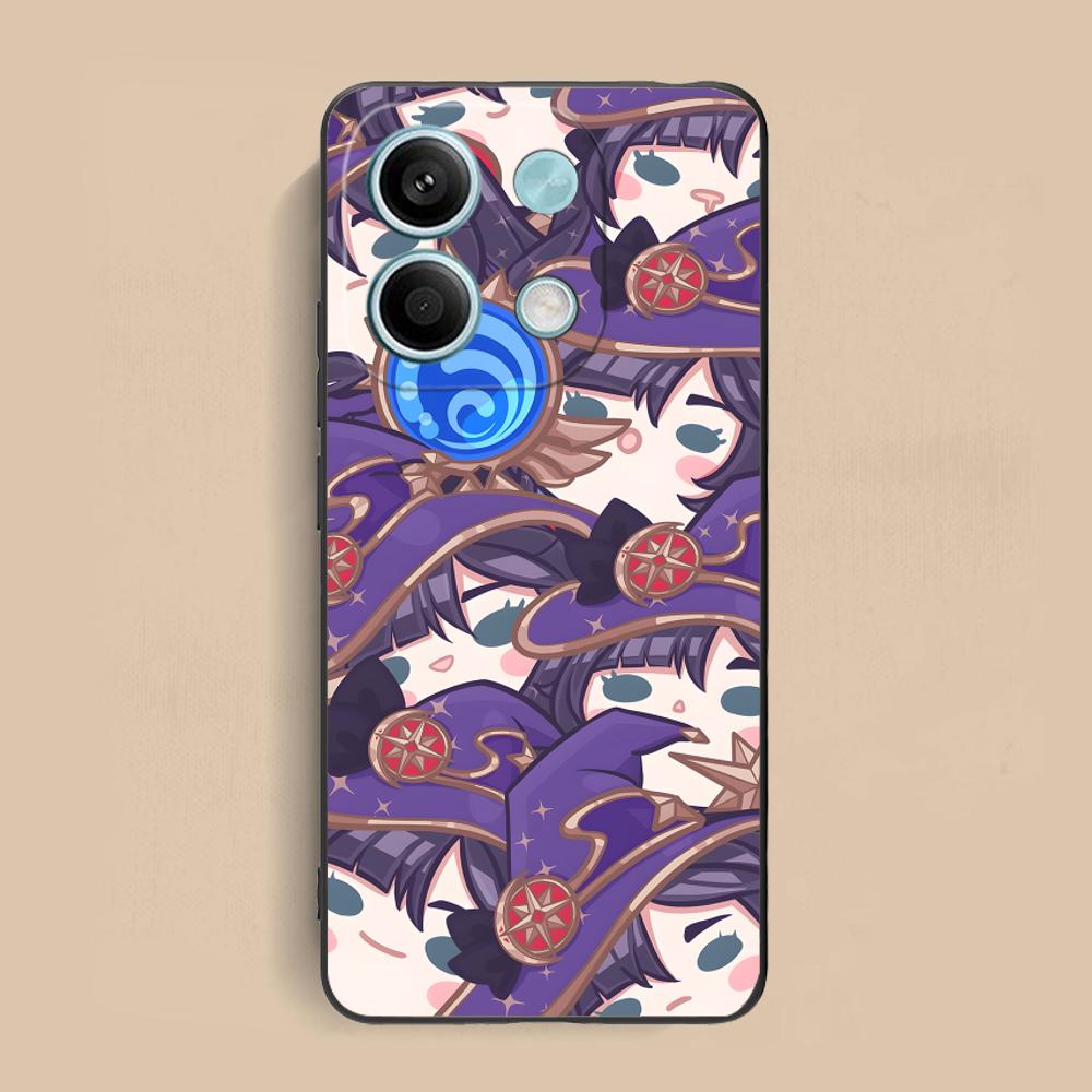 Game GI Mona Matte TPU Mobile Phone Case for Xiaomi Redmi Note 14 13 12 11 S Pro Plus 4G 5G Colorful Printing Cover