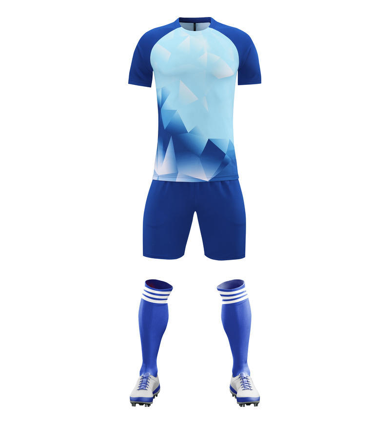 Soccer Uniform Set Summer New Short Sleeve Shorts Competition Jersey Adult Boys And Girls Team Training Uniform 2303