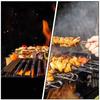Pen Clip-shaped Baking Stick Barbecue Skewers for Grilling Stainless Steel Picnic BBQ Tools