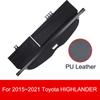 Car Trunk Cargo Cover for Toyota HIGHLANDER RAV4 2020 - 2024 2025 Retractable Rear Trunk Security Cover Shielding Shade Black