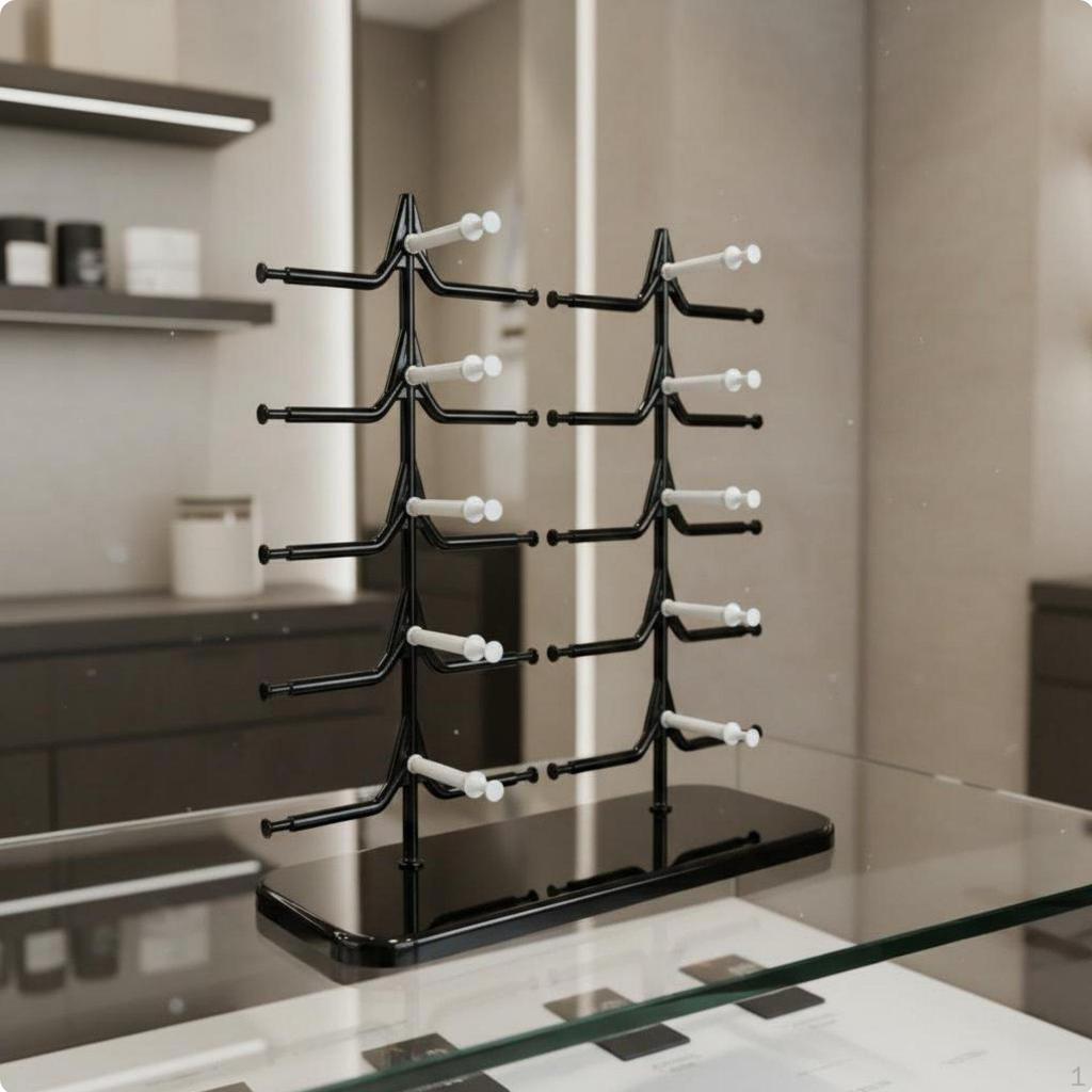 10 Pair Glasses Display Simple Stand To Install 10Pair Sunglasses SpaceSaving 2Row Eyeglass