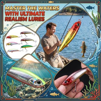 Fishing Lure Artificial Bionic Hard Bait with Reflective Flakes Long Casting Metal Blade Lure for Freshwater Saltwater Fishing