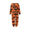 Set Tuta Intera con Cappuccio, Maniche Lunghe e Zip, Stampa di Halloween, Coordinato per Famiglia