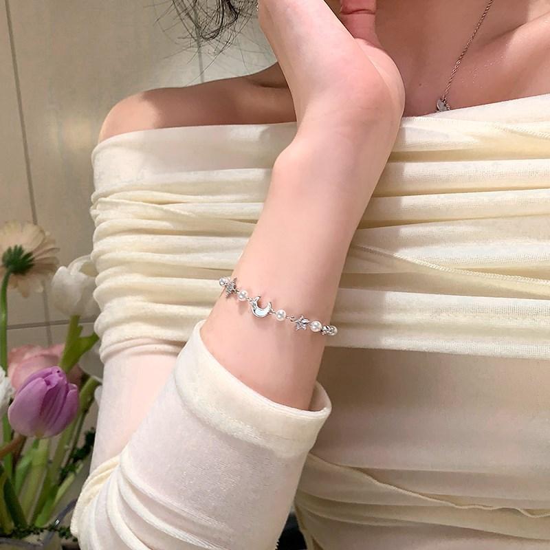 Zircon star moon bracelet Internet celebrities ins cold wind bracelet personality niche fashion versatile jewelry women