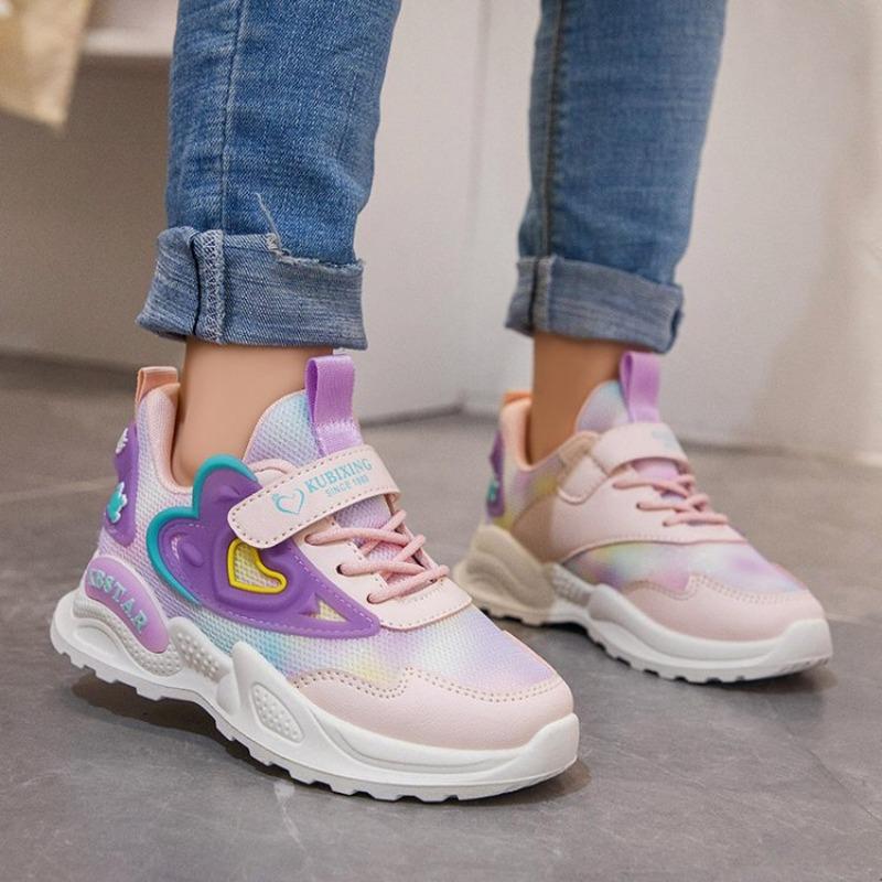 

Кроссовки для бега с дышащей сеткой для девочек на весну и осень 37 фиолетовый