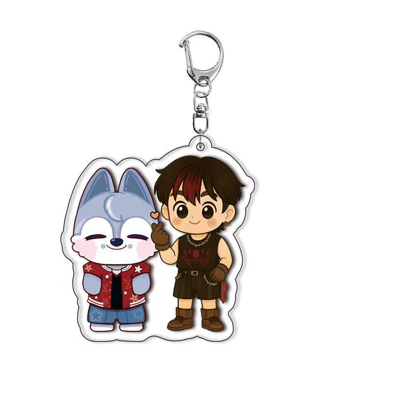 Stray Kids Acrylic Keychain Anime Merchandise Exquisite Pendant