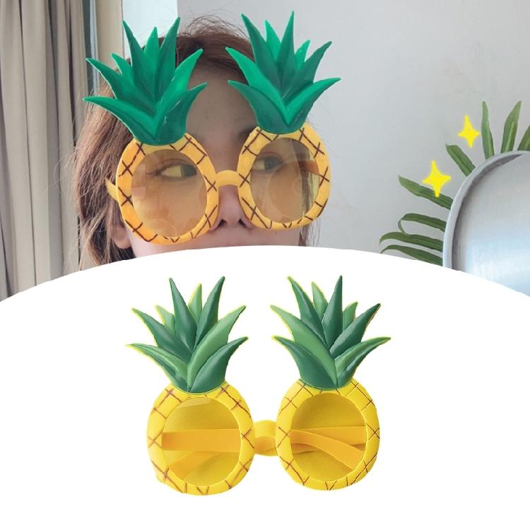 Pineapple Fruit Glasses Fruit Shape Eyeglasses Fiesta Tropical Pineapple Sunglasses,Hawaiian Luaus Party Eyeglasses