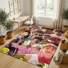 Personalized Crystal Velvet Carpet,Benson Boone Custom Printed Name, Plush Area Rug For Home Indoor Decor