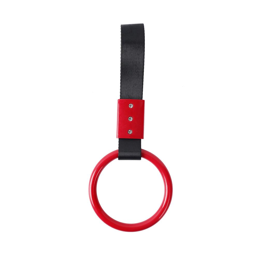 Car JDM Round Heart Pendant Handle Hand Strap  Rear Bumper Warning Hanging Oranament Car Train Bus Auto Decoration