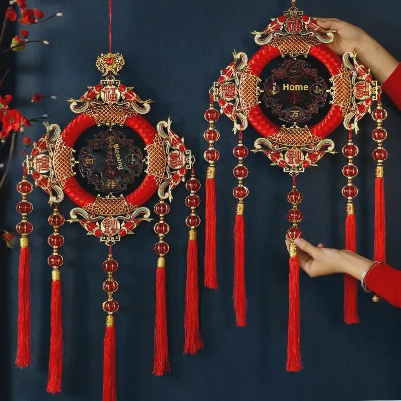 Mahogany Chinese Knot for New Year and Spring Festival Home Decoration