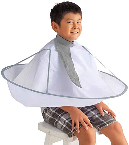 A-KG Home Haircut Cape for Adults and Children, Perfect for Easy Haircuts at Home (Set)