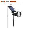 Solar-Powered Rainproof Outdoor Spotlight for Gardens and Lawns