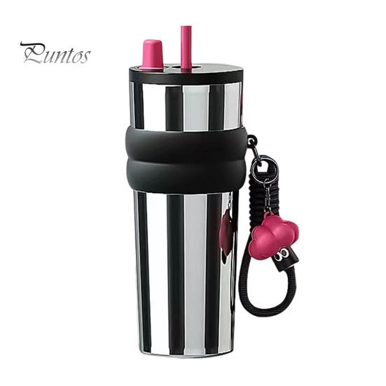 

Кофейная кружка из нержавеющей стали 710 мл, двухслойная термокружка для кофе, переносная термос для путешествий, бутылка для горячей и холодной воды, автомобильный термос