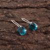 Apatite Handmade Silver Jewelry, 925 Sterling Silver Earring, Handmade Beautiful Gemstone Jewelry, Apatite Earrings For Love