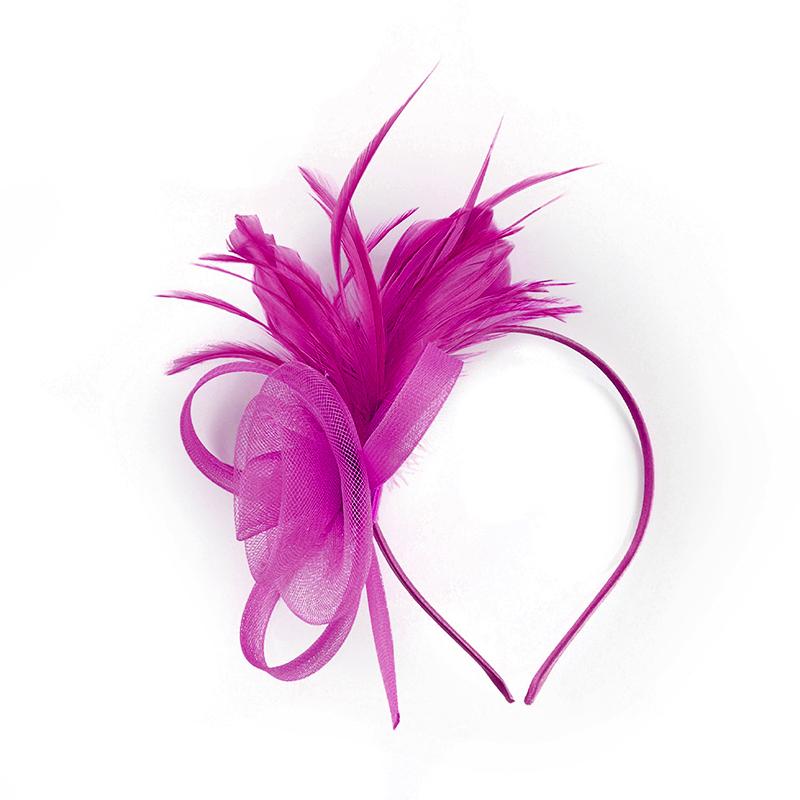 1 Pièce Bandeau Coiffe Plume Ornements de Cheveux Bandeau Élégant pour Femmes Vintage Dames Maille