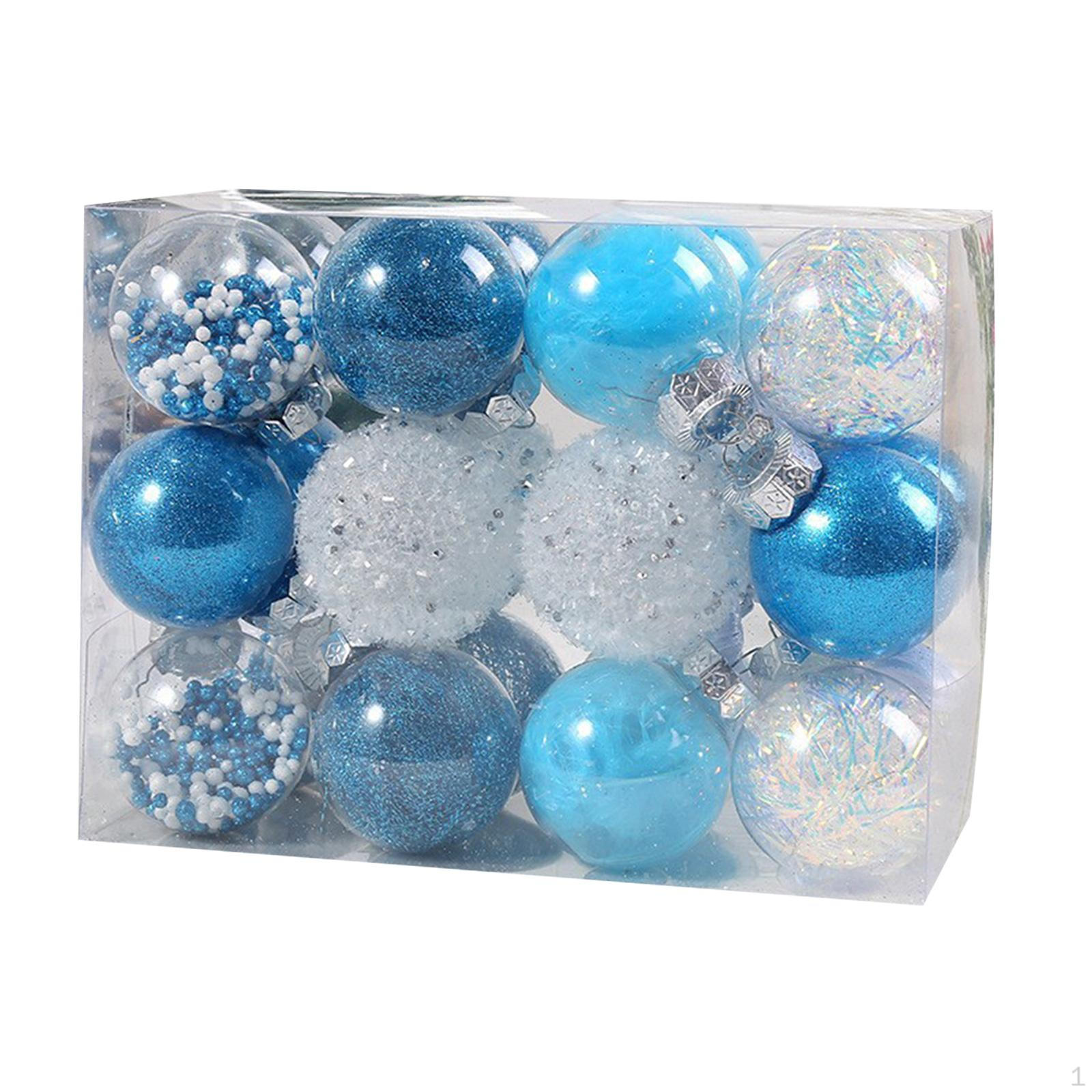 

24Pcs Christmas Ball Ornaments Decorations Crafts DIY Tree Hanging Balls Baubles