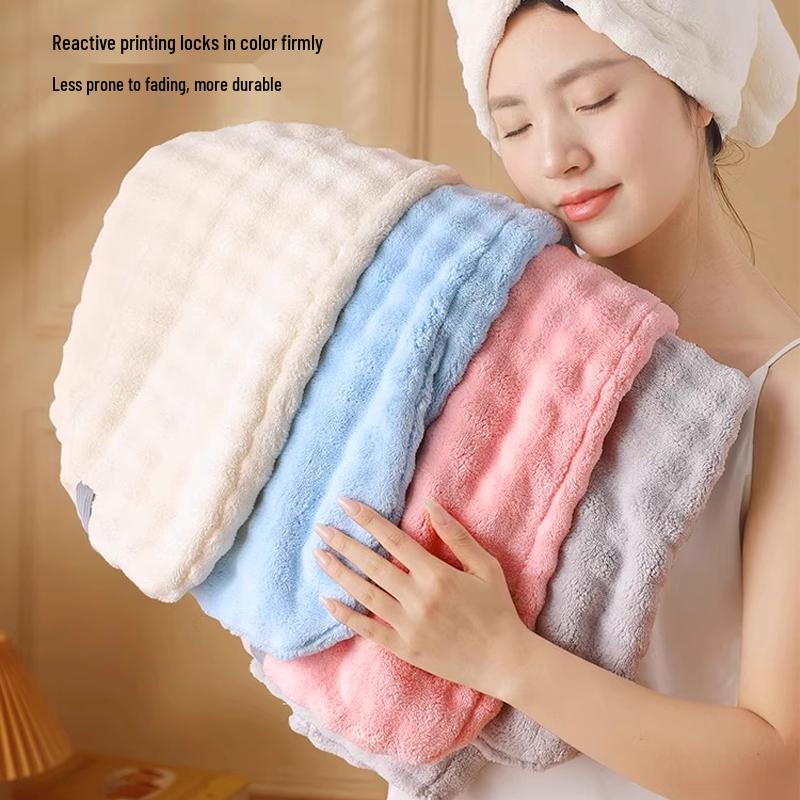 Super Absorbent Quick-Dry Hair Cap for Women - Large Towel Wrap for Long Hair.