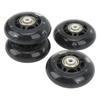 4 Stück Leuchtende Rollschuhrollen 63mm PU Flash Inlineskater-Rollen für Inlineskateboards Rollen