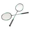 2 Racchette da Badminton in Fibra di Carbonio Ultraleggere per Adulti per Allenamento Competizione Ricreazione Verde