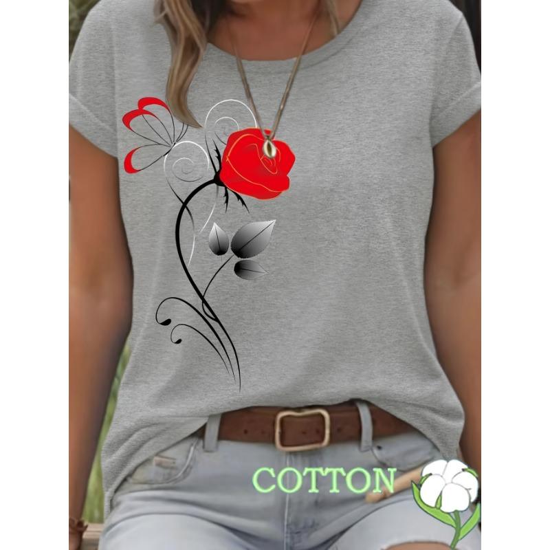 

Women s elastic and comfortable casual T-shirt S