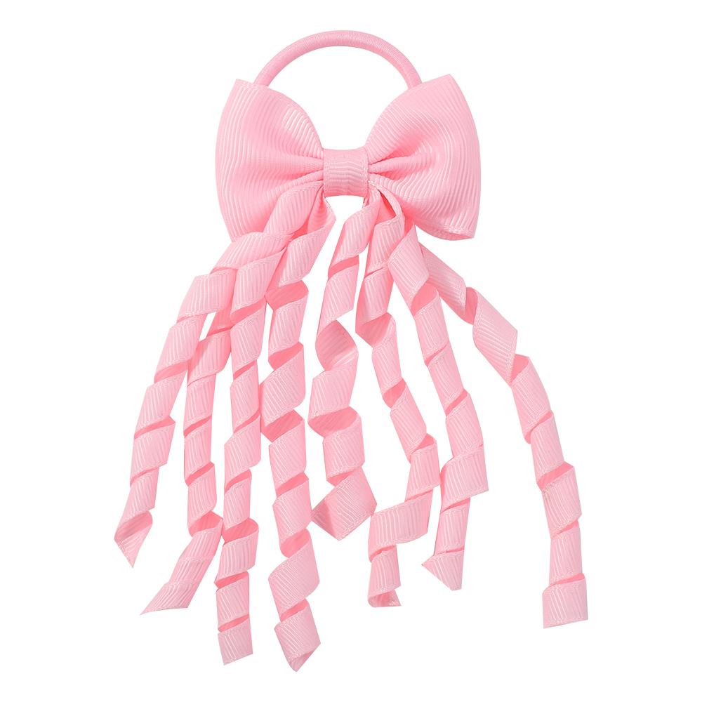 

3-дюймовые банты из репсовой ленты, резинки для волос для маленьких девочек, длинные кудрявые банты-коркеры для волос, эластичные красочные детские головные уборы, аксессуары для волос