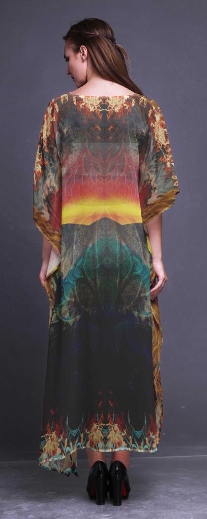 Phagun Artistic Artistic Womens Long Beach Kaftan Beachwear Bikini Coverup Maxi