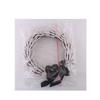 Halloween Skeleton Hand Door Wreath with Black Bow Ghost Hand Yard Decoration Scene Setup 35cm Indoor Outdoor Hanging Ornament