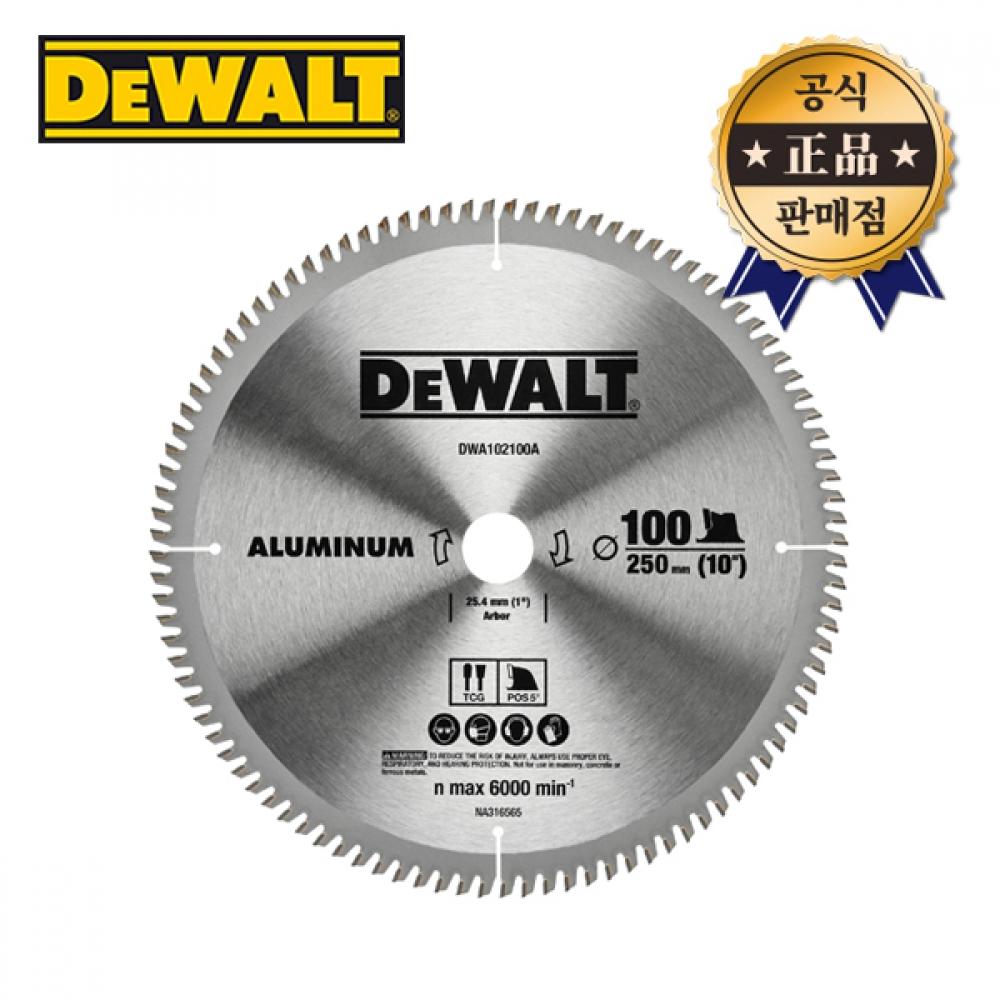 

Полотно для циркулярной пилы Dewalt по алюминию с тонкой манжетой DWA102100A 10 100, пила для цветных металлов
