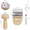 Darning Kit Weaving Tool Accessories with 14 Hooks 14 Needles 50 Colors of Thread Beginner Knitting Kit for Beginner Grandparent