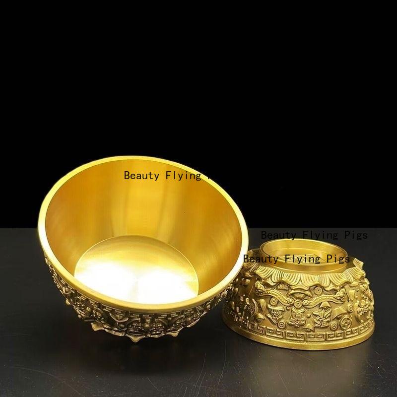 1pc Metal Incense Burner Chinese Sacrificial Incense Burner Buddha Hall Incense Burner Home Decoration Feng Shui Accessories