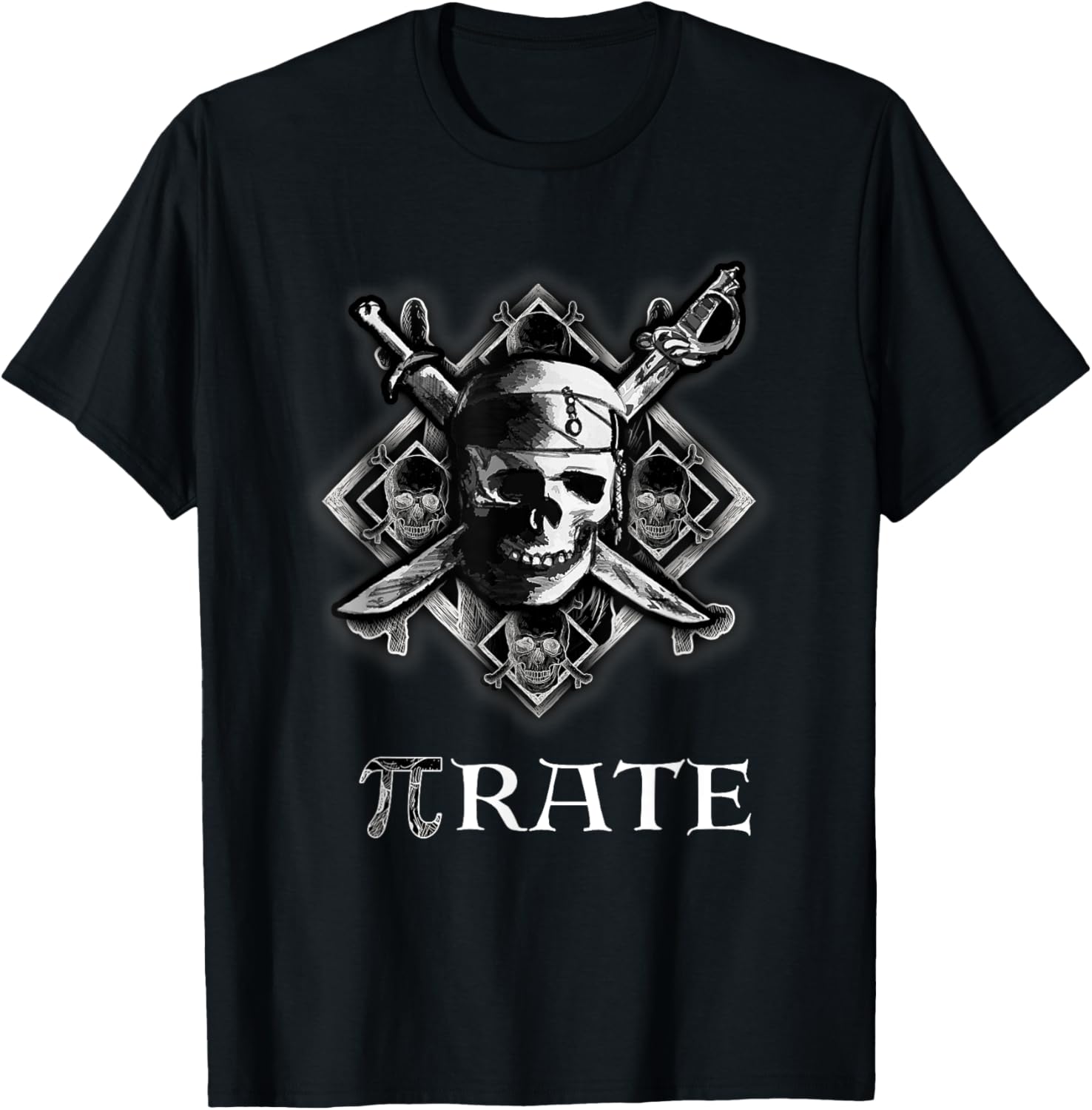 PI Rate/Pirate Funny Cool Math Geek Nerd Gift T-Shirt Small Unisex T-Shirt S
