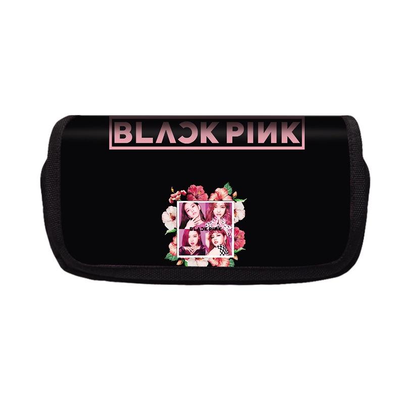 Stylish Blackpink Double Pencil Pouch Bag Large Capacity Kid Student Gift