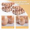 100PCS Durable Clear Egg Cartons 3 * 4 Grids 12 Count Egg Containers Medium Reusable Egg Holder Egg Trays Chicken Eggs