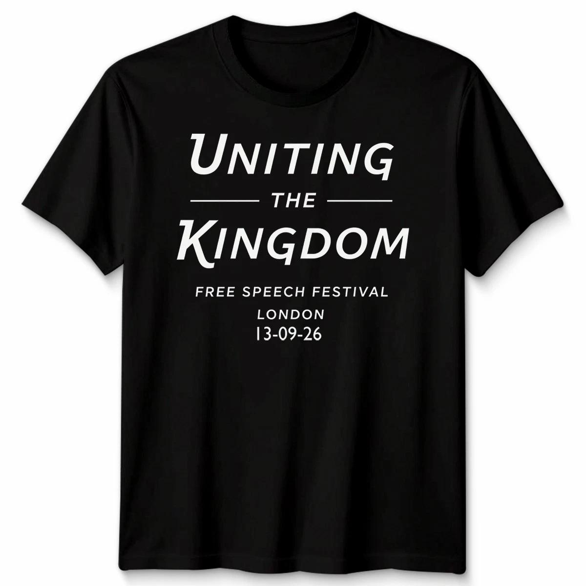 Uniting The Kingdom Free Speech Festival London Graphic Unisex T-Shirt Men Women 3XL