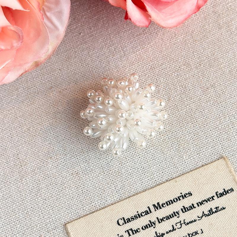 Beaded Flower Handcrafted Beaded Jelly Shoes Shoes Buckles Sandals Accessory For Woman Removable Shoe Accessories