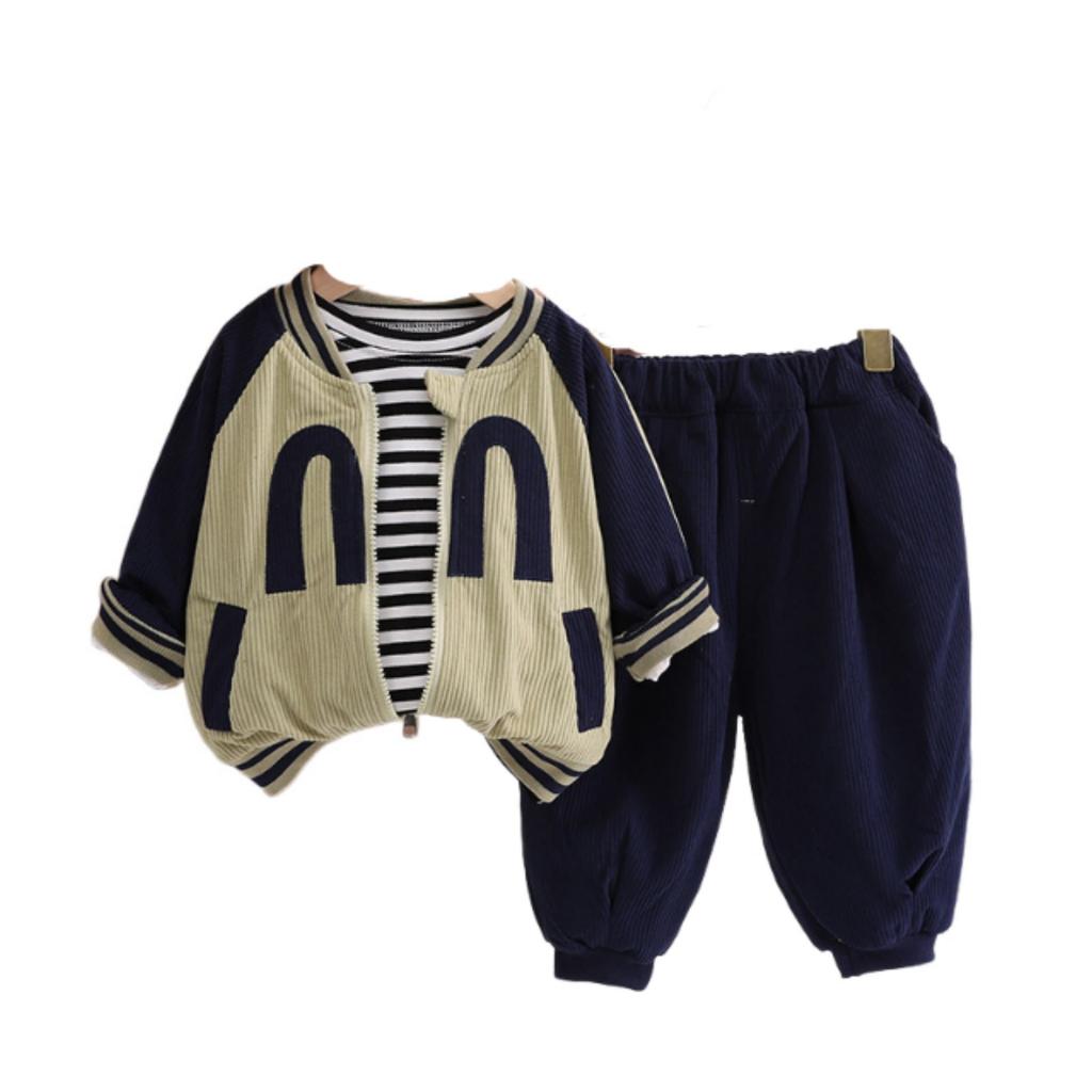 Dziecięcy Zestaw Casualowy z Długim Rękawem, Wygodne Codzienne Stroje