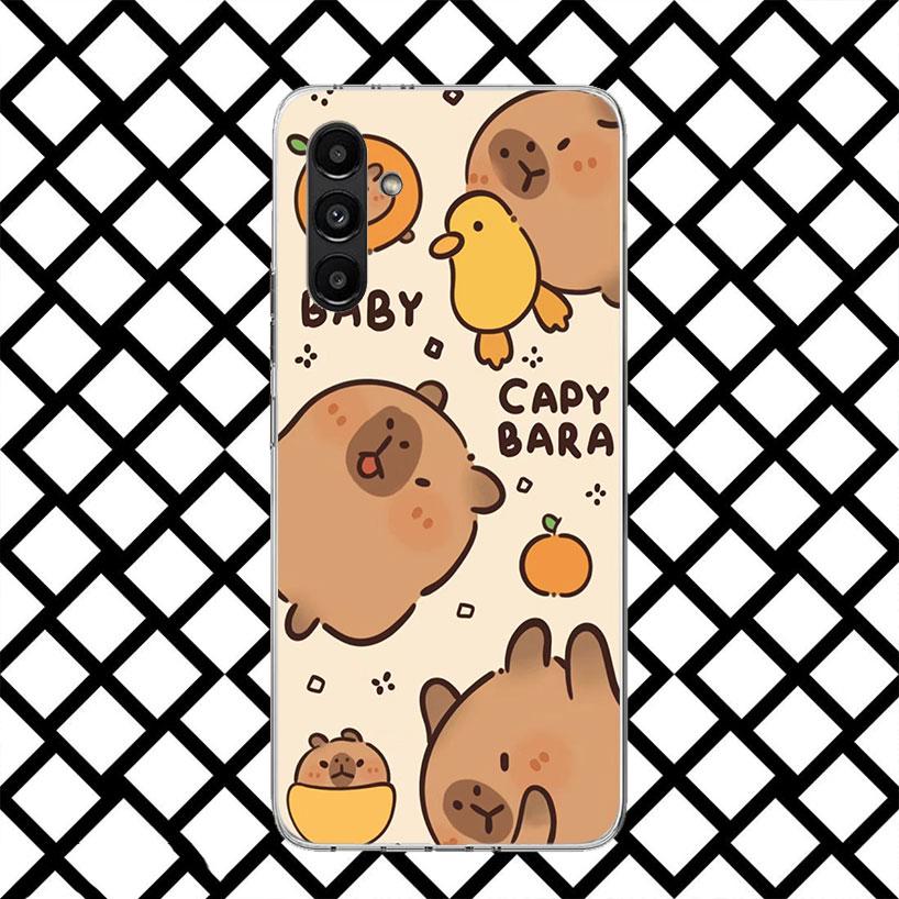 

Funny Capybara Cartoon Animal Phone Case for Samsung Galaxy A17 A37 A57 A16 A26 A36 A56 A15 A25 A35 A55 A14 A24 A34 A54 A13 A23 Samsung A17