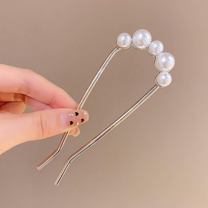 

Трендовий металевий U-подібний шпилька для волосся для жінок Розкішна кришталева опалова камінь Заколка шпильки Шпилька Головний убір Інструменти для укладання волосся