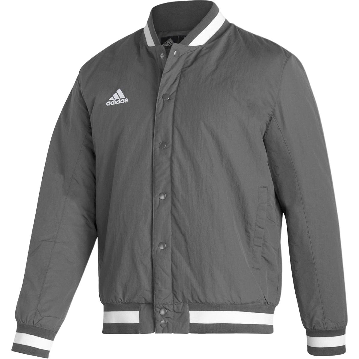 

Adidas Striped Pocket Long Sleeve Jacket Men Jacket Gray FR6374 XL