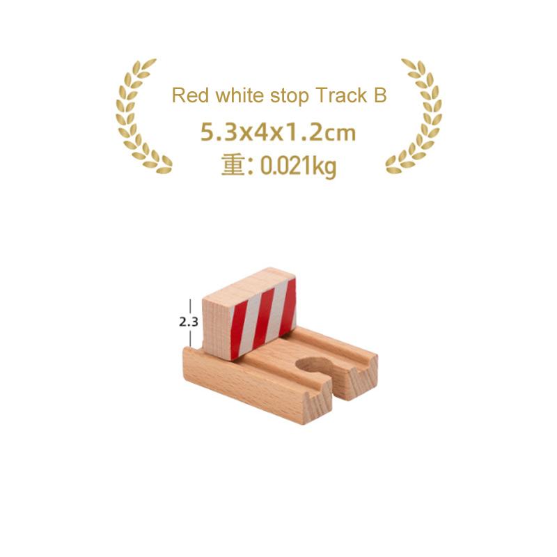 Children's Wooden Track Accessories Combination Universal Track Beech Wood Railway Train Track Toys Fit Biro All Brands Track