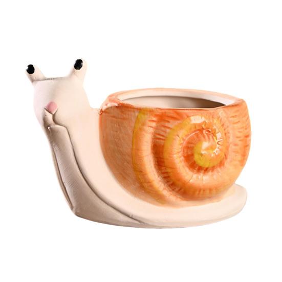 Ceramic Animal Plant Pot Cute Kitty Flowerpot with Drainage Hole Decorative Sheep Pig Planter for Succulents Home Room Office Desk Decor