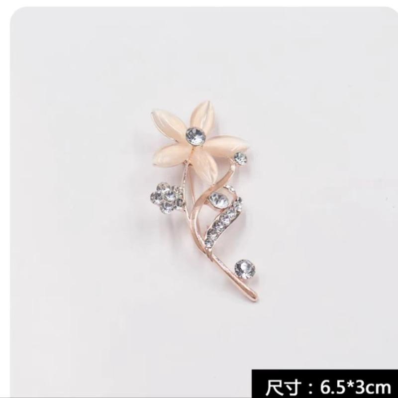 New Alloy Brooch High-end Niche Women's Peony High-end Pin Coat Suit High-end Versatile Brooch