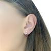 Серебряные серьги с натуральным рубином 2.352ct (2009177)