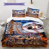 Name Custom Houston Astros Logo Pattern Bedding Set Quilt Cover Pillowcase Home Decor Gift (1 * duvet cover + 2 * pillowcase, without core)
