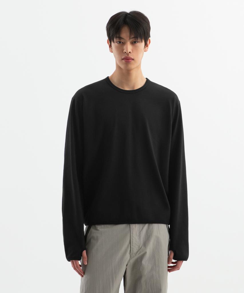 BRENSON [Cooling] Slick Fingerhole Round Long Sleeve ( 4 Colors )